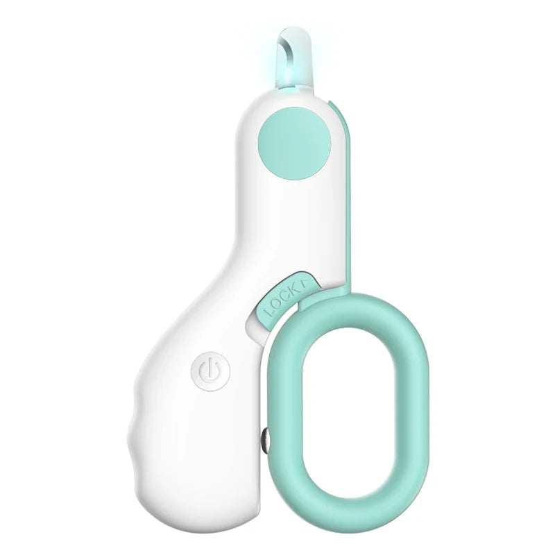 LED Pet Nail Clipper – Professional Cat Dog Claw Trimmer with Safety Lock, Puppy Kitten Grooming Tool