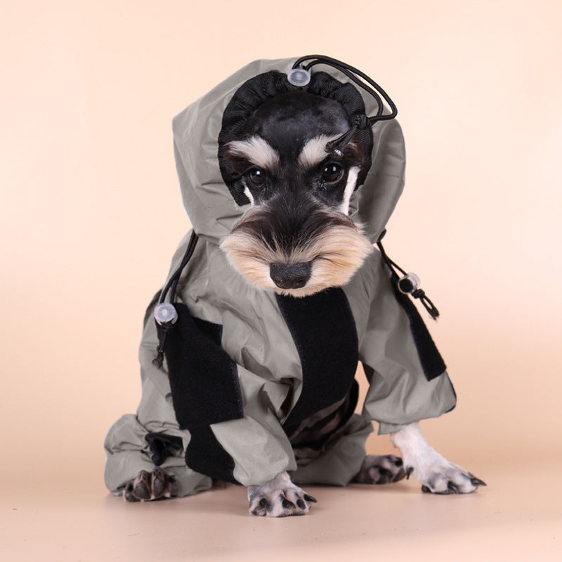 Dog Raincoat Tactical Reflective Shell Jacket Waterproof