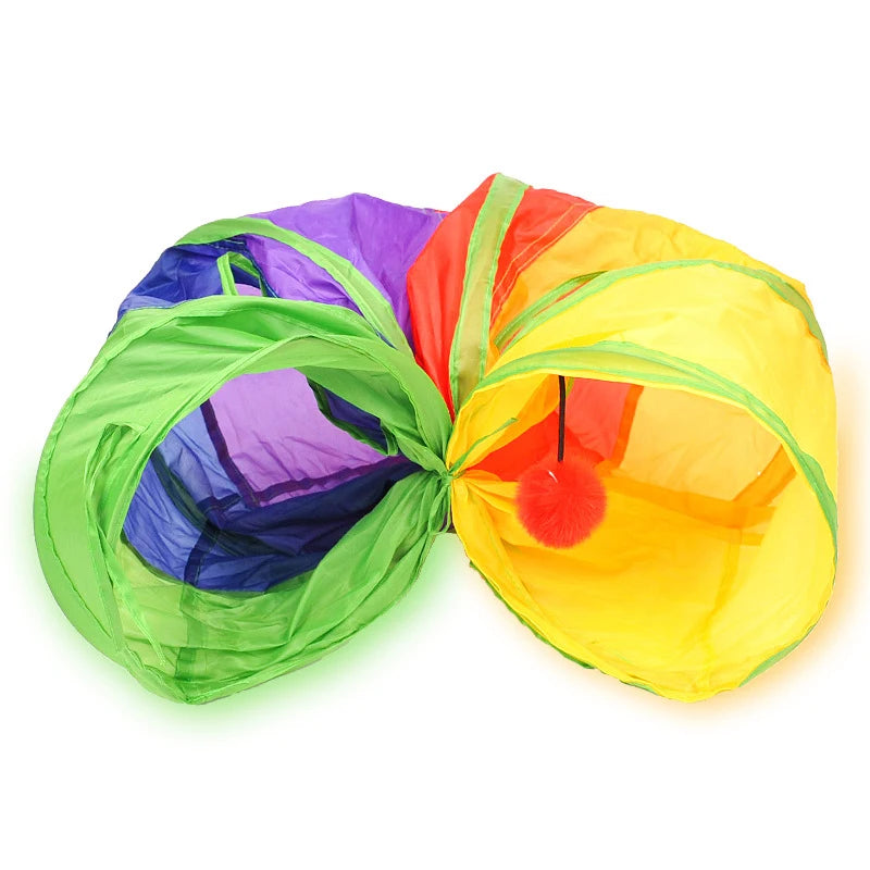 Cat Tunnel Pet Tube – Collapsible Play Toy for Indoor & Outdoor Cats, Kittens & Puppies | Interactive Puzzle, Exercise, Hiding & Training Toy