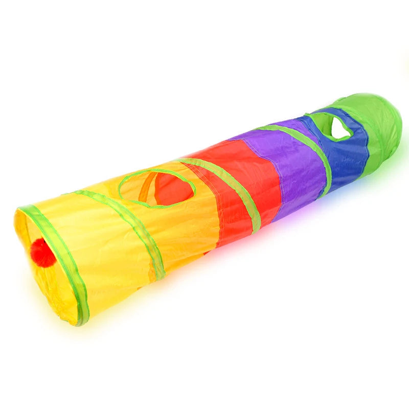Cat Tunnel Pet Tube – Collapsible Play Toy for Indoor & Outdoor Cats, Kittens & Puppies | Interactive Puzzle, Exercise, Hiding & Training Toy