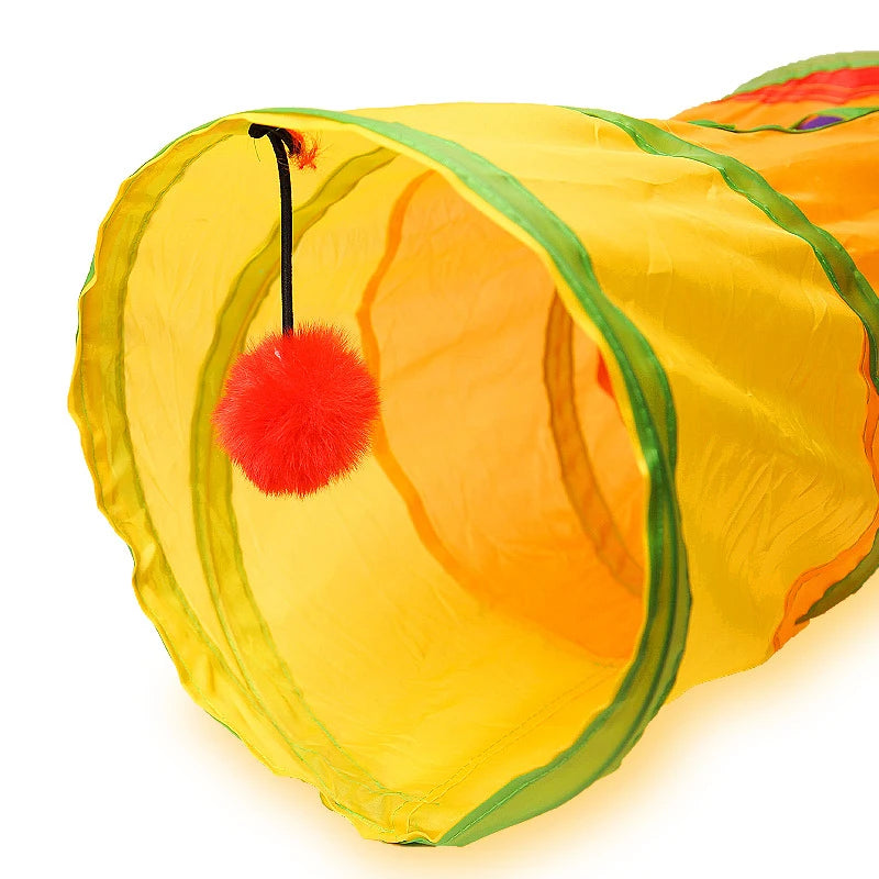 Cat Tunnel Pet Tube – Collapsible Play Toy for Indoor & Outdoor Cats, Kittens & Puppies | Interactive Puzzle, Exercise, Hiding & Training Toy