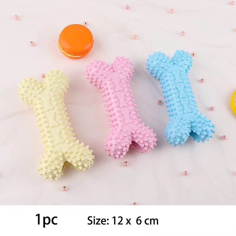 Durable Dog Chew Toys for Small Dogs – TPR Knot, Teeth Cleaning, Bite-Resistant, Interactive Training