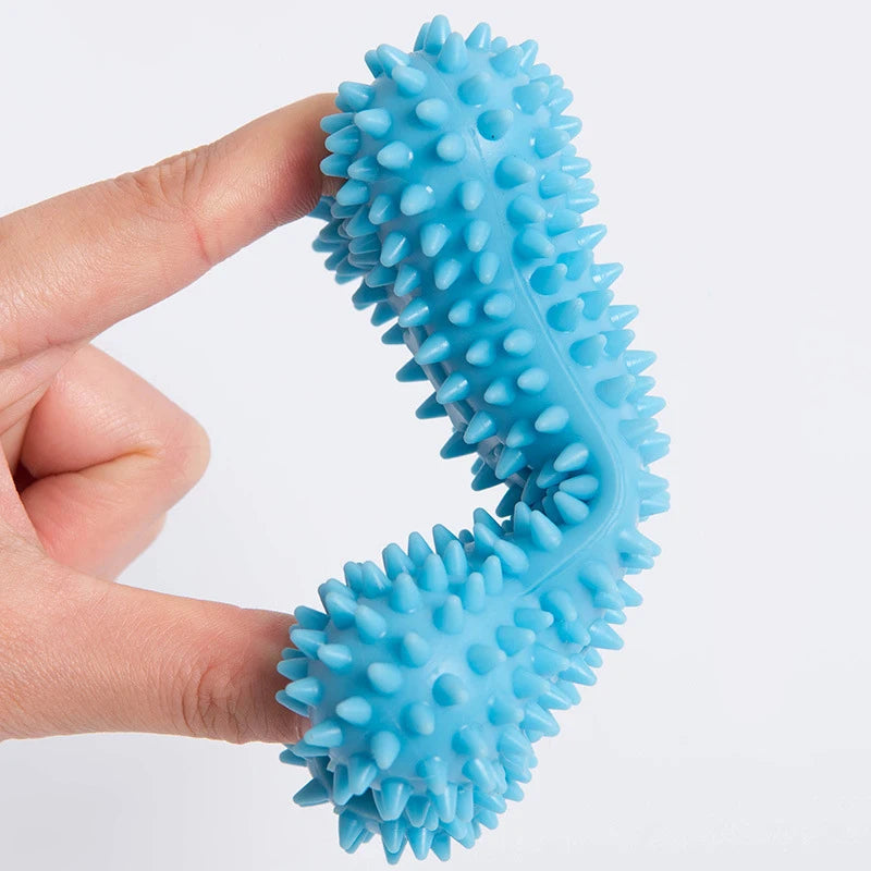 Durable Dog Chew Toys for Small Dogs – TPR Knot, Teeth Cleaning, Bite-Resistant, Interactive Training