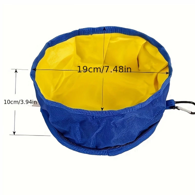 Portable Collapsible Pet Bowl – Travel Food & Water Feeder for Dogs, Puppies & Cats