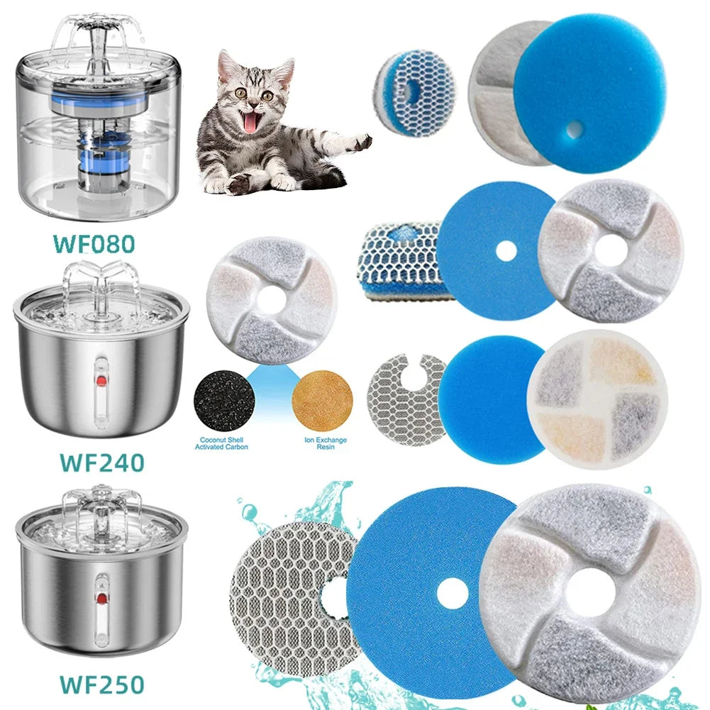 Cat Water Fountain Replacement Filters – Activated Carbon Pet Drinking Fountain Filter