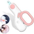 LED Pet Nail Clipper – Professional Cat Dog Claw Trimmer with Safety Lock, Puppy Kitten Grooming Tool
