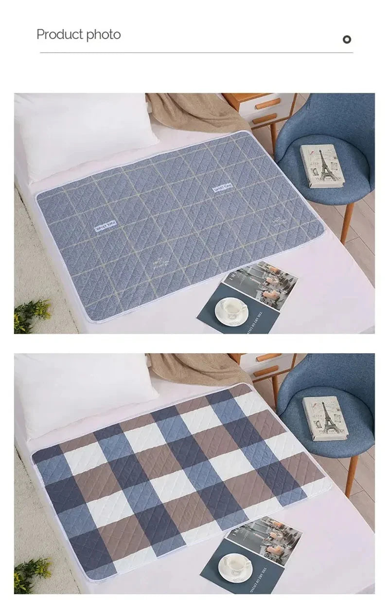 Waterproof Washable Baby Mattress Protector – Cute Cartoon Urine Pad, Breathable Toddler Bed Mat & Diaper Pad