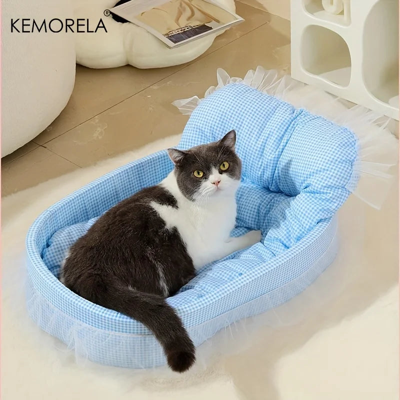 Cat Princess Sofa Bed – Washable, Removable Pet Mat for Cats & Dogs, All-Season Use