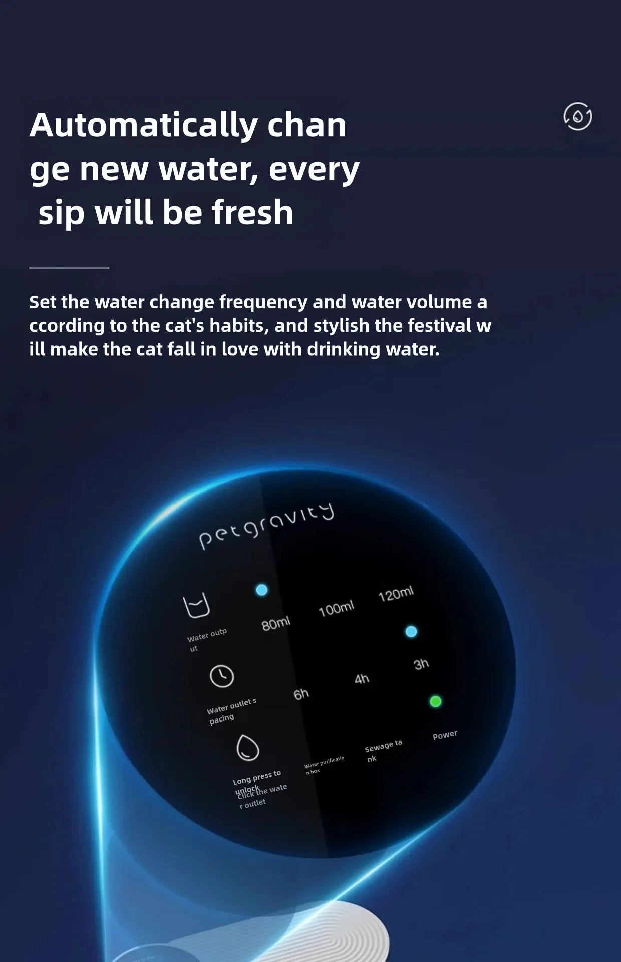 Automatic Pet Water Dispenser – Dog & Cat Fountain with Running Water, USB Charging, Easy-Clean Design