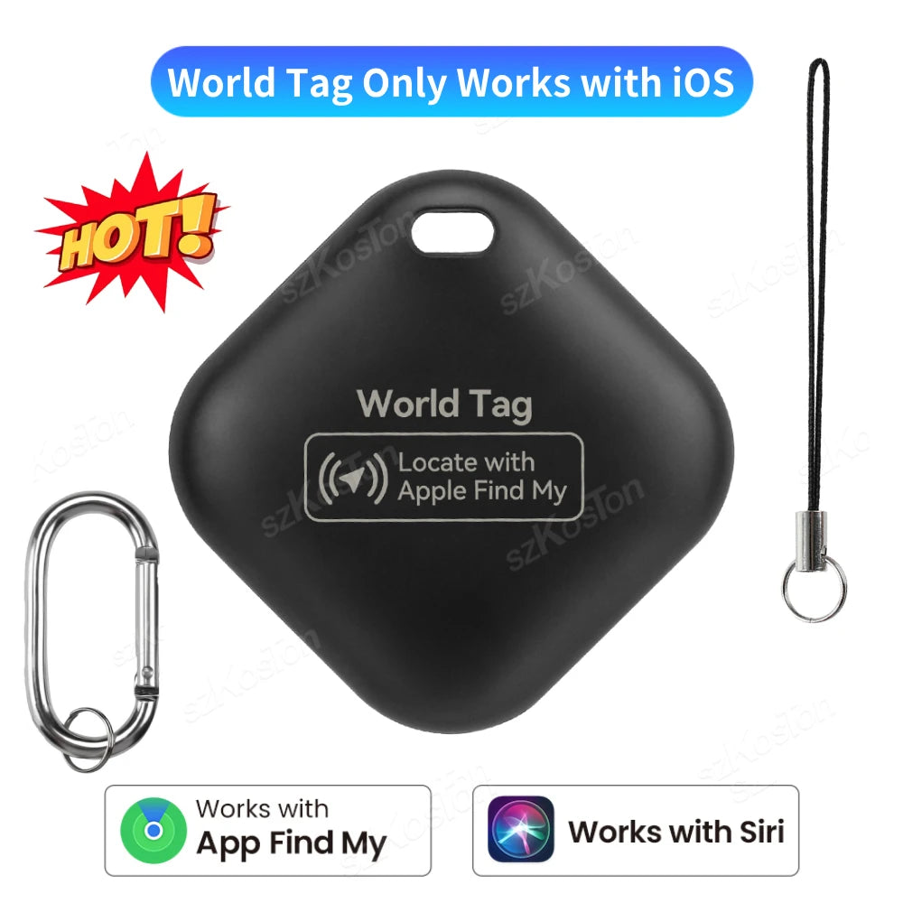 Mini GPS Tracker – iOS Find My App Compatible | Pet, Child, Car & Key Finder with Keychain