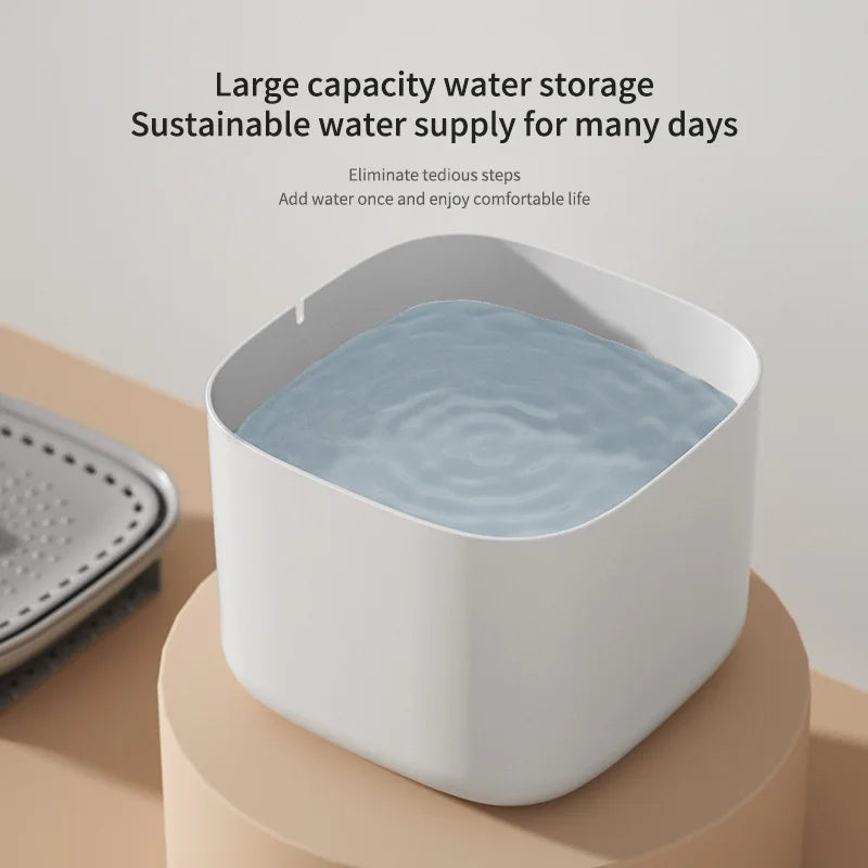 3L Cat Water Fountain – Automatic Recirculating Filter, Large Capacity Silent USB Electric Dispenser for Cats & Pets