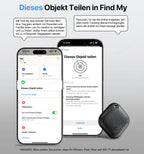 Mini GPS Tracker – iOS Find My App Compatible | Pet, Child, Car & Key Finder with Keychain