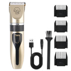Pet Hair Clipper Set Electric Trimmer Shaver Grooming Kit for Dogs Cats Puppies Rabbits