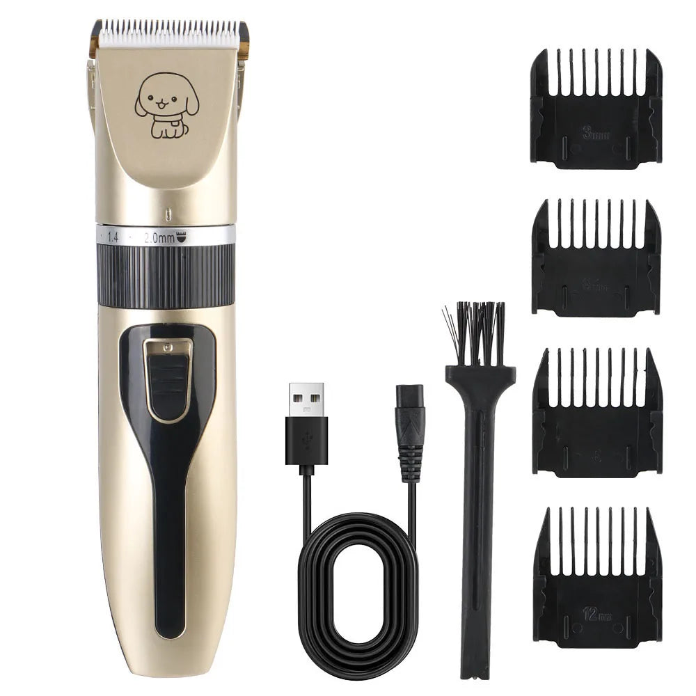 Pet Hair Clipper Set Electric Trimmer Shaver Grooming Kit for Dogs Cats Puppies Rabbits
