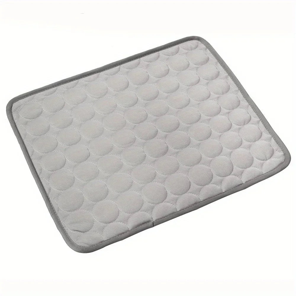 Pet Cooling Mat for Cats & Dogs – Soft Ice Silk Summer Dog Bed