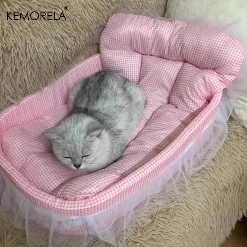 Cat Princess Sofa Bed – Washable, Removable Pet Mat for Cats & Dogs, All-Season Use