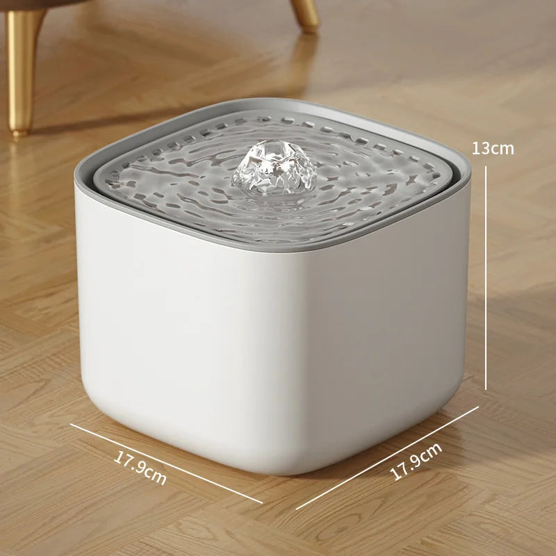 3L Cat Water Fountain – Automatic Recirculating Filter, Large Capacity Silent USB Electric Dispenser for Cats & Pets
