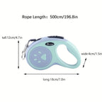 Automatic Retractable Pet Leash – Bone Paw Print Telescopic Dog Lead