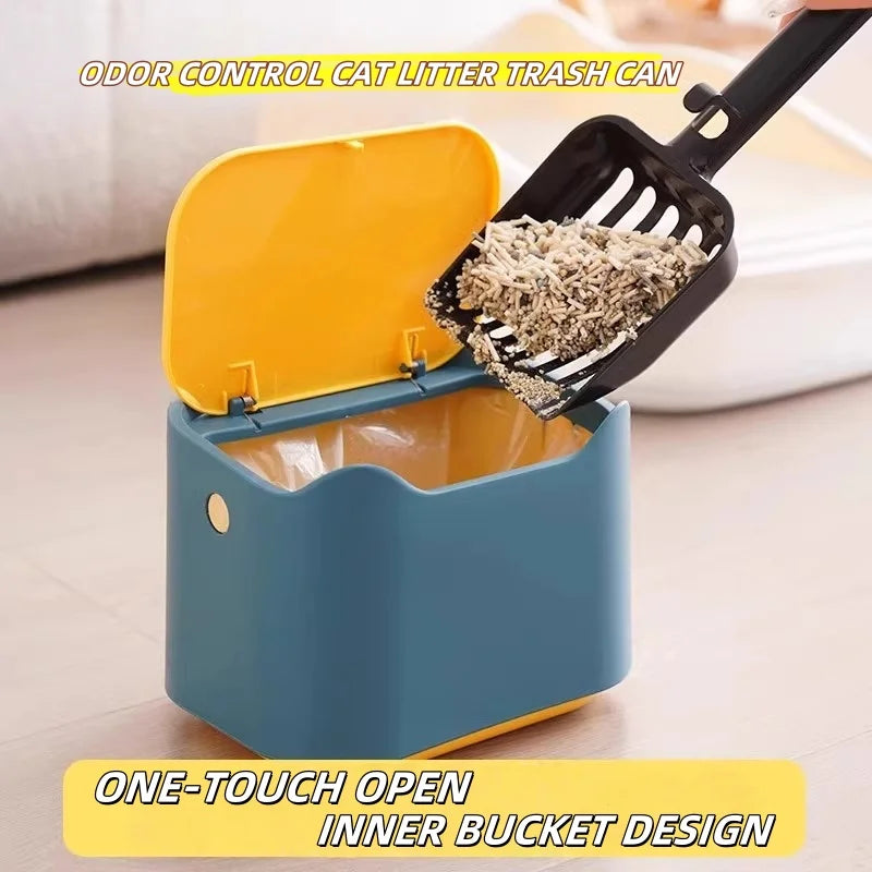 Portable Cat Litter Box – Enclosed, Removable Bedpan Toilet for Medium & Large Cats, Rabbits & Small Pets