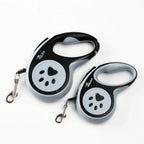 Automatic Retractable Pet Leash – Bone Paw Print Telescopic Dog Lead