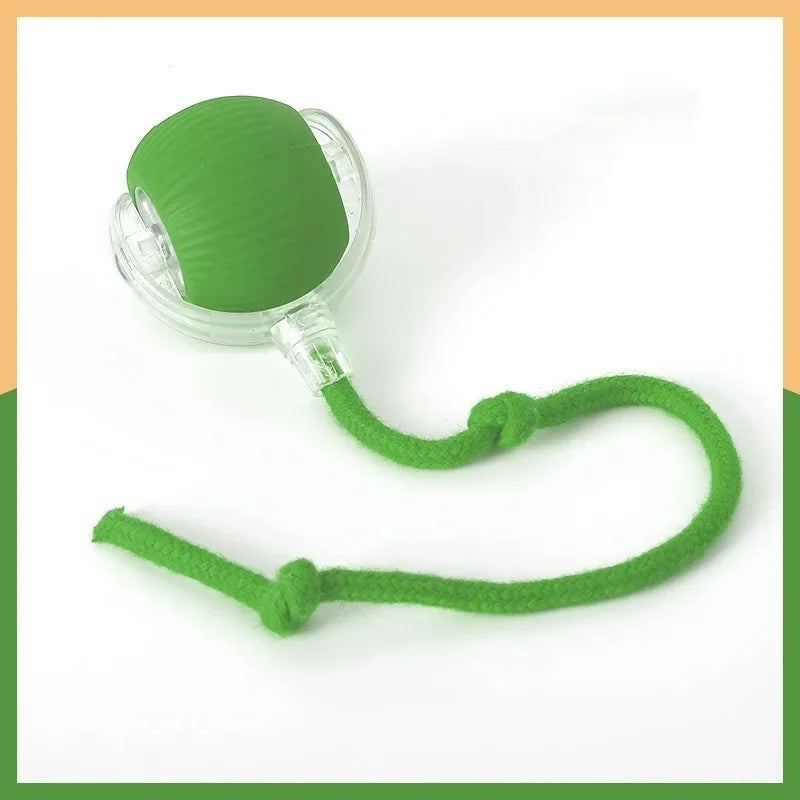 Smart Automatic Rolling Cat Toy – Rechargeable Interactive Mouse Tail for Cats