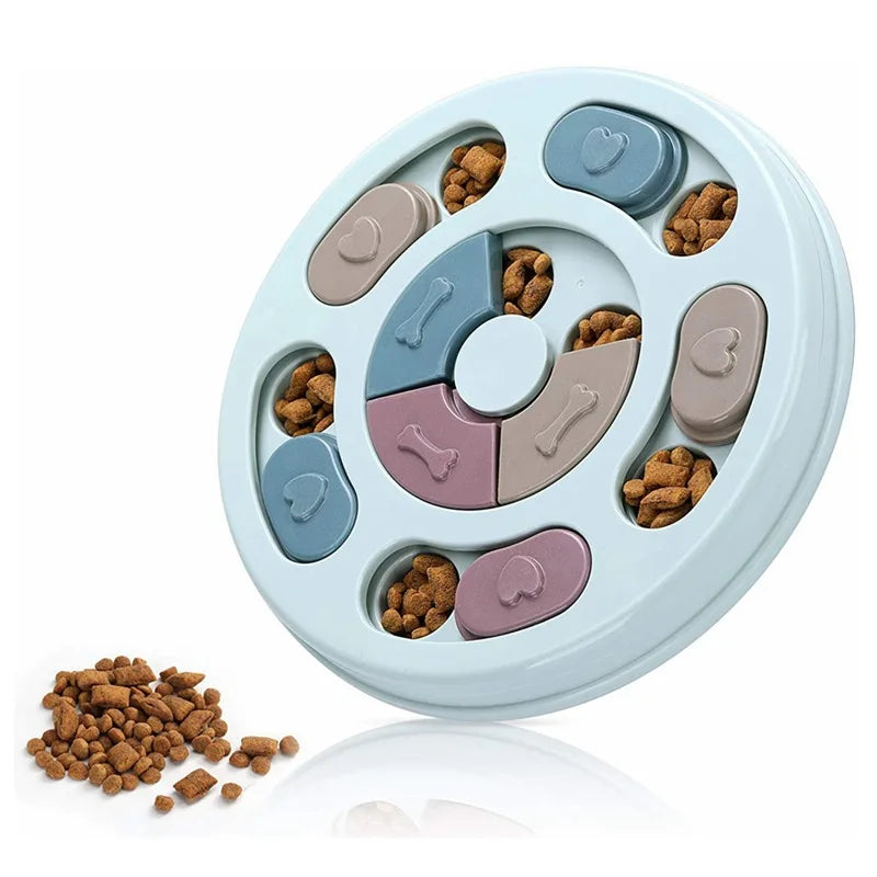 Dog Food Hiding Bowl – Slow Feeder Training Toy | Interactive Educational Dog Toy to Relieve Boredom & Improve Eating Habits