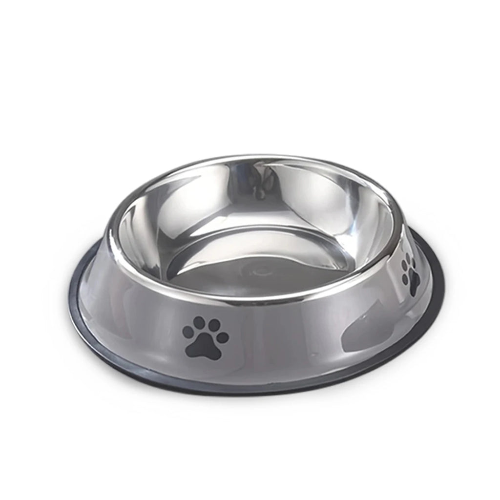 Stainless Steel Pet Bowl – Durable Cat & Dog Food Bowl, Anti-Fall, Multi-Size Feeding Bowl