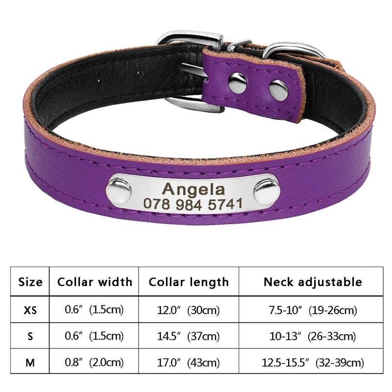 Personalized Dog & Cat Collar – Adjustable Leather Crystal Bowtie Necklace with Rhinestones, Anti-Lost Pet Accessories