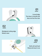 LED Pet Nail Clipper – Professional Cat Dog Claw Trimmer with Safety Lock, Puppy Kitten Grooming Tool