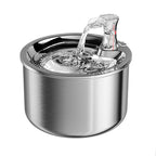 2L Stainless Steel Pet Water Fountain – Automatic Cat Water Dispenser with Sensor & Heater