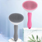 Pet Grooming Brush – Stainless Steel Dog Comb & Cat Brush for Long Hair, Shedding & Cleaning