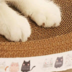 Cat Scratcher Cardboard Round Oval Pad Bowl Nest | Indoor Cat Scratch Board for Claw Grinding