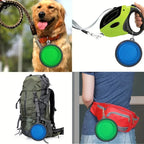 350ML Portable Folding Pet Bowl with Keychain – Travel Cat & Dog Bowl, Durable & Convenient