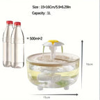 Automatic Cat Water Fountain – USB Quiet Pet Drinking Dispenser with Filter, Electric Cat Drink Bowl for Fresh Water