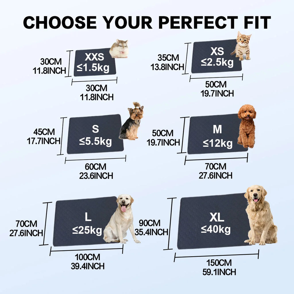 Reusable Dog Pee Pads – Absorbent & Waterproof Pet Training Mats