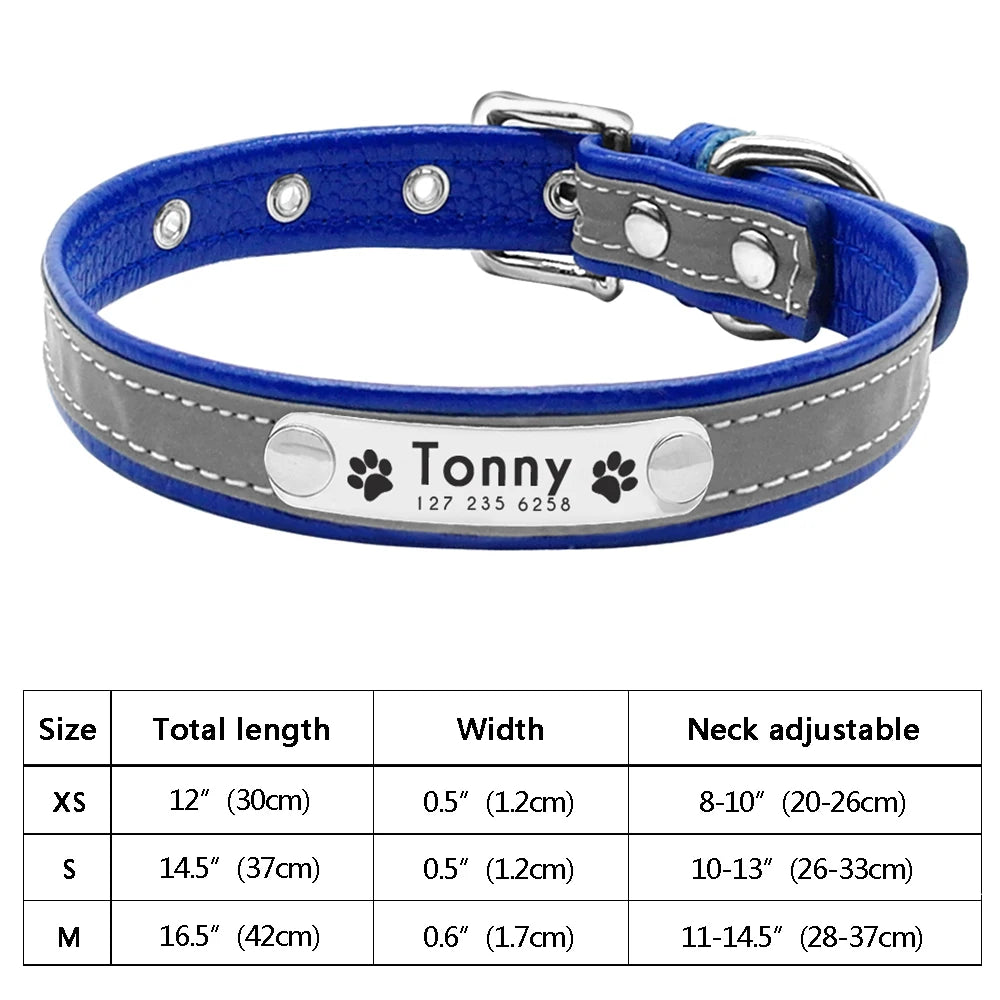 Personalized Dog & Cat Collar – Adjustable Leather Crystal Bowtie Necklace with Rhinestones, Anti-Lost Pet Accessories