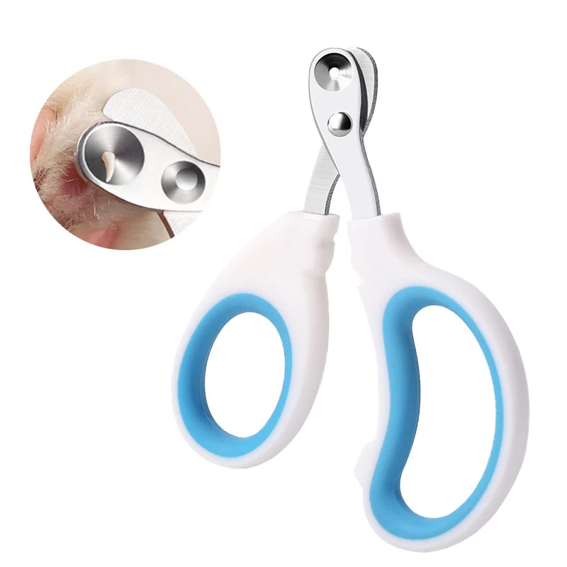 Stainless Steel Pet Nail Clippers – Professional Cat & Small Dog Grooming Trimmer