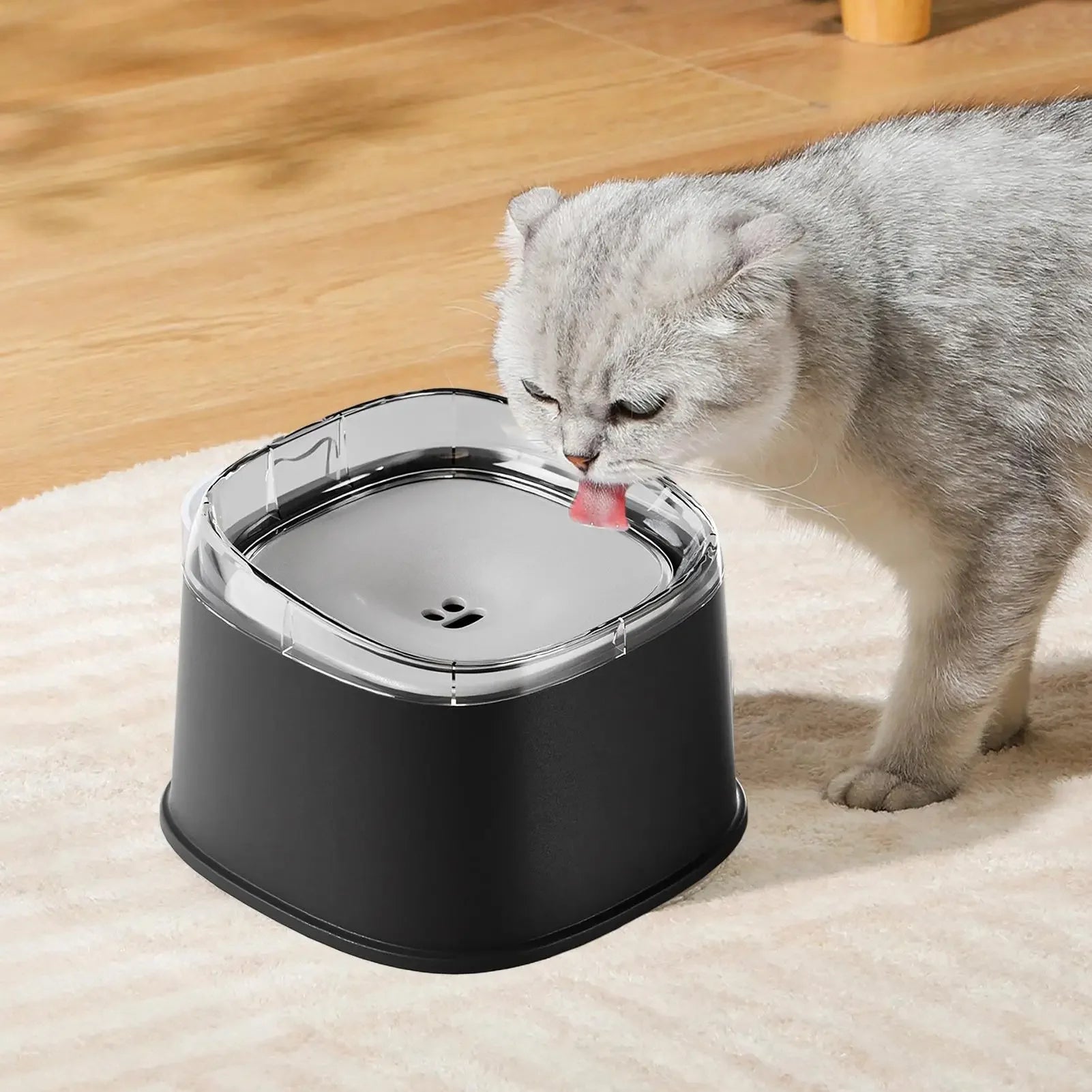 Spill-Proof Slow Drinking Dog Water Bowl – 2000ml Large Capacity Pet Dispenser for Dogs, Puppies & Kittens