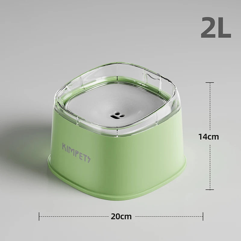 Spill-Proof Slow Drinking Dog Water Bowl – 2000ml Large Capacity Pet Dispenser for Dogs, Puppies & Kittens