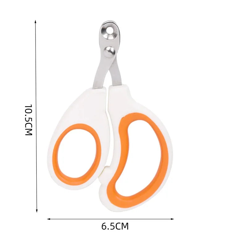 Stainless Steel Pet Nail Clippers – Professional Cat & Small Dog Grooming Trimmer