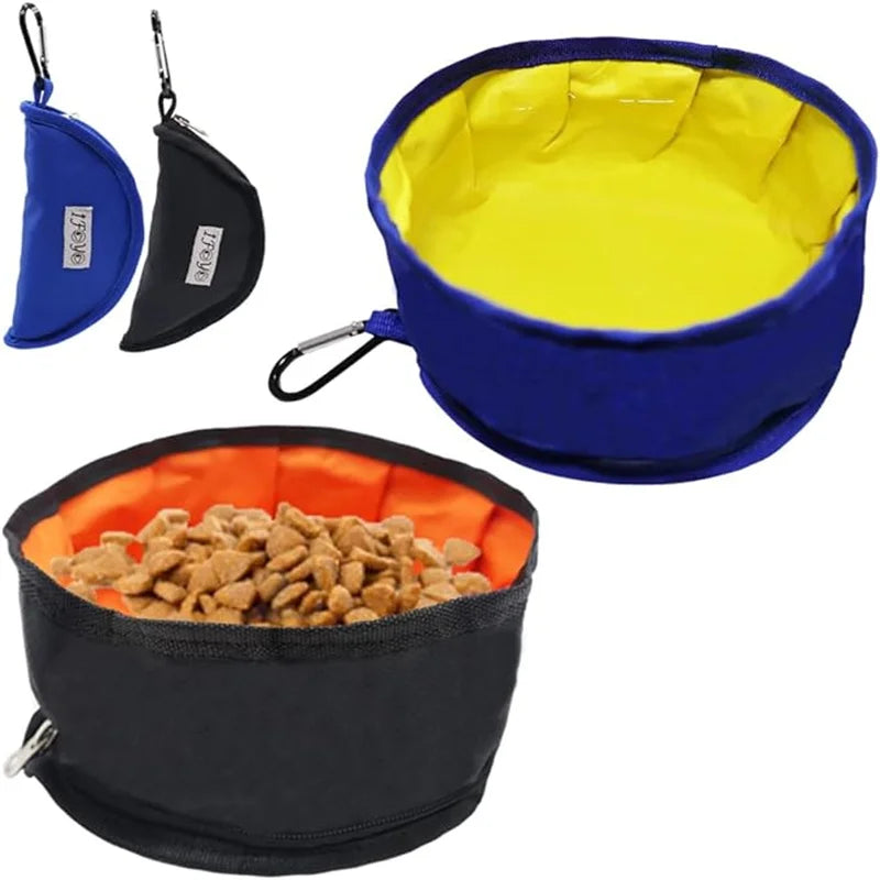 Portable Collapsible Pet Bowl – Travel Food & Water Feeder for Dogs, Puppies & Cats