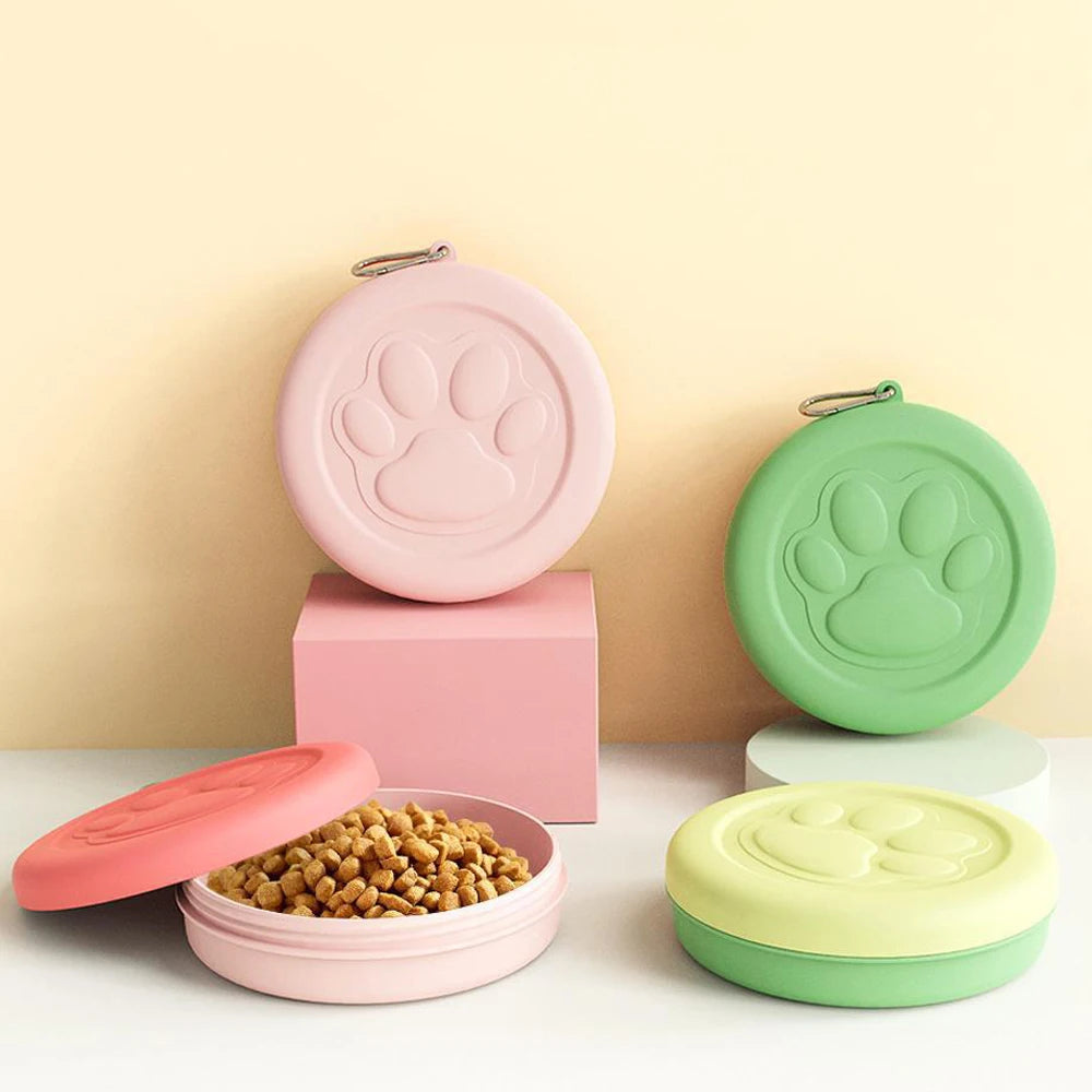 Portable Dog Food & Water Bowl – Durable Travel Pet Feeder for Dogs & Cats