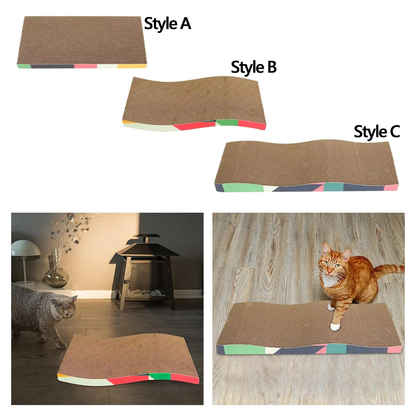 Durable Cat Scratcher Bed – Corrugated Cardboard Sofa Protector for Indoor Cats & Kittens