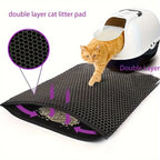 Waterproof Double Layer Cat Litter Mat – Non-Slip, Washable, EVA Pet Toilet Mat