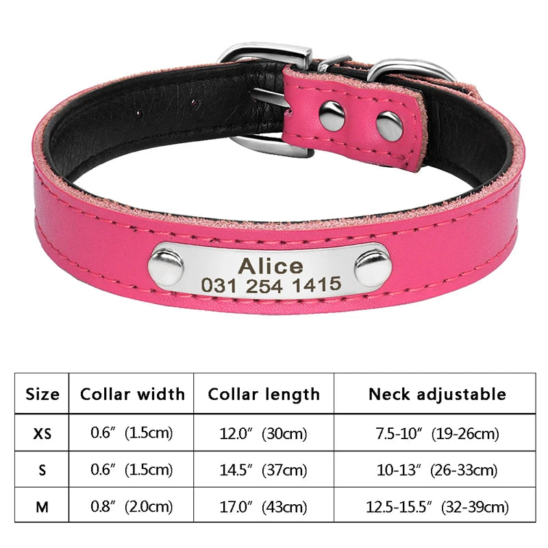 Personalized Dog & Cat Collar – Adjustable Leather Crystal Bowtie Necklace with Rhinestones, Anti-Lost Pet Accessories