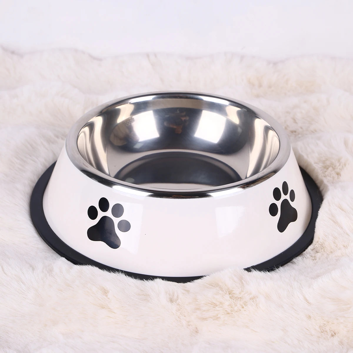 Stainless Steel Pet Bowl – Durable Cat & Dog Food Bowl, Anti-Fall, Multi-Size Feeding Bowl