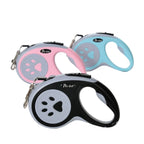 Automatic Retractable Pet Leash – Bone Paw Print Telescopic Dog Lead