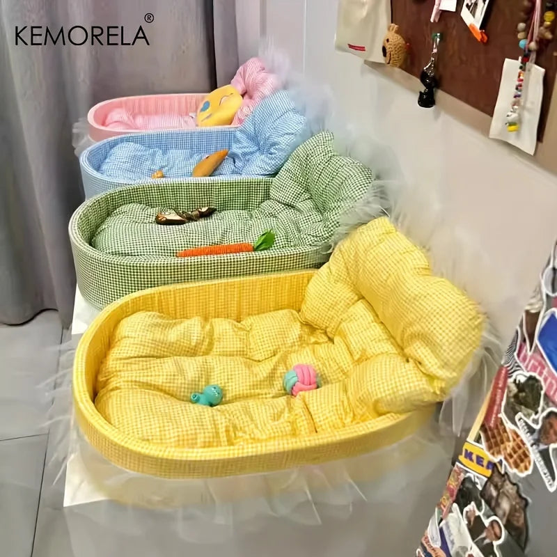 Cat Princess Sofa Bed – Washable, Removable Pet Mat for Cats & Dogs, All-Season Use