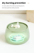 1.3L Ceramic Cat Water Fountain – USB Pet Water Dispenser with Automatic Circulating Filtration for Cats & Dogs