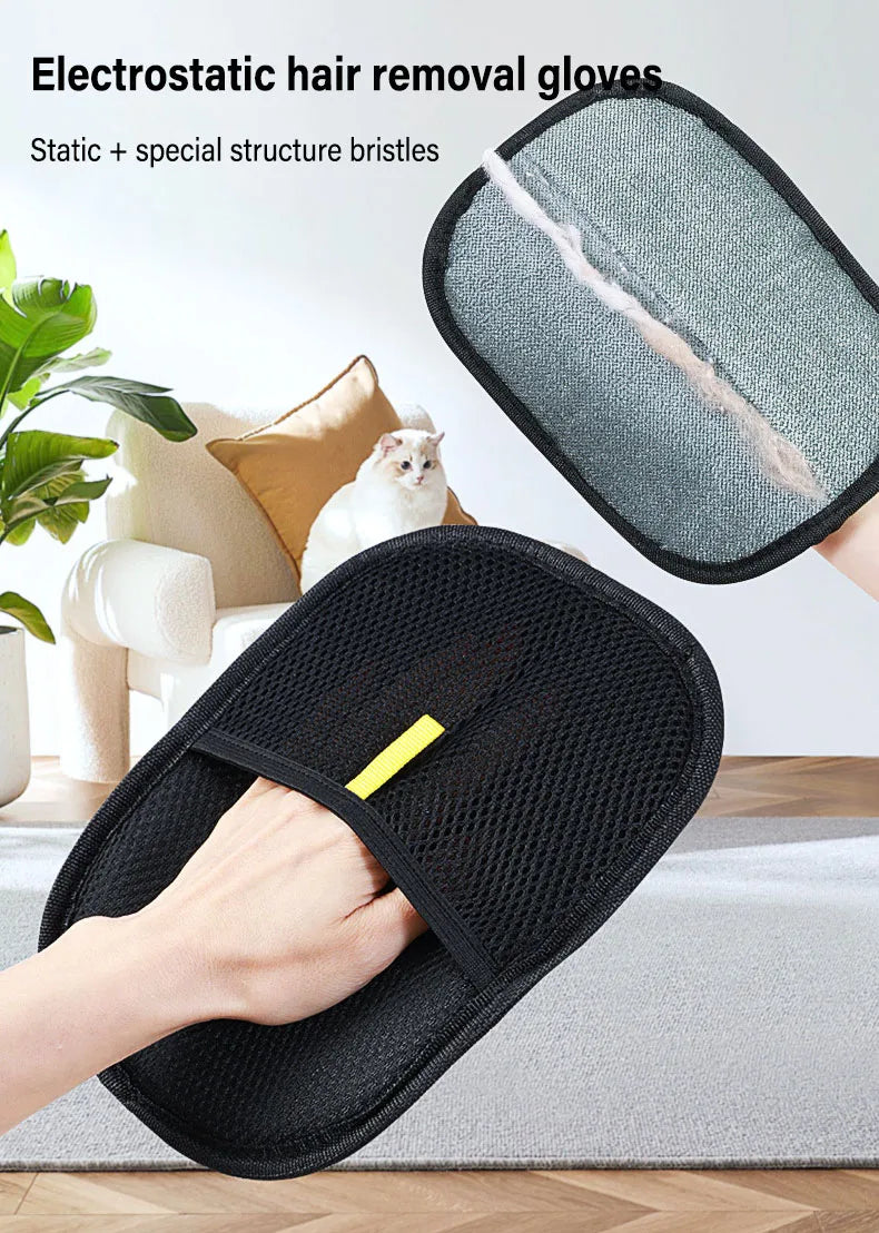 1/2/5pcs Pet Hair Remover Glove – Deshedding Brush Mitt for Dogs, Cats & Rabbits with Long, Short, or Curly Hair